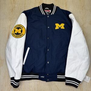 NEW Michigan Wolverines Franchise Club Graduate Full-Snap Jacket sz 2XL Blue